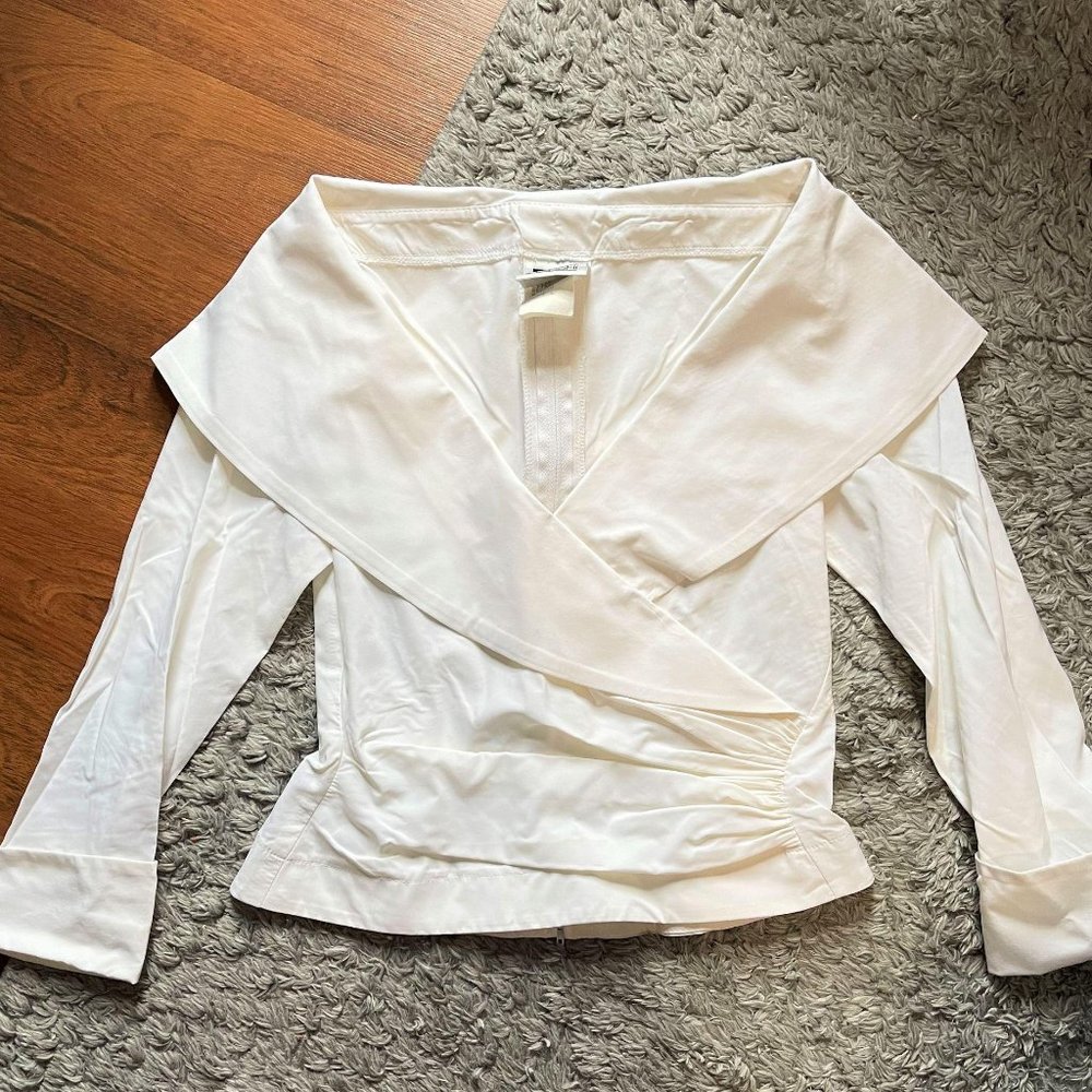 Tadashi Shouji Faux Wrap Blouse Size 2